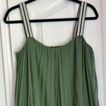 ZARA  Green High Low Sundress for Wedding Guest Photo 2