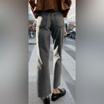 ZARA  TRF Stove Pipe Black Grey Wash High Waisted Straight Leg Jeans Size 2 Photo 1