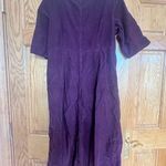 Eddie Bauer - Vintage Elegant Purple Button-Down Dress Photo 4