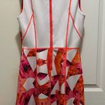 Vince Camuto  Orange and Pink Neon flare dress Photo 3