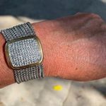 Two Tone Magnetic Rhinestone Bracelet Photo 0