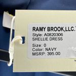 Ramy Brook NWT  Shellie Sleeveless Faux-Wrap Cocktail Dress Navy 0 Photo 6