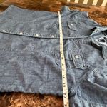 Karen Scott  Short Sleeve Denim Button Up Top Photo 7