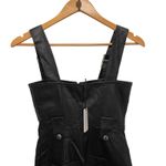 WE WORE WHAT Moto Overalls Vegan Leather Black XS WWQ06 1 Photo 6