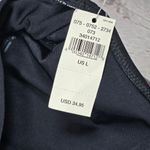 Aerie Twist Halter Bikini Top Black L NWT Photo 2