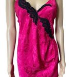 Victoria's Secret Victoria’s Secret Vintage Gold Label Pink Black Jacquard  Lingerie Slip Dress Photo 0