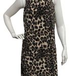 INC  Womens Small brown sand Leopard Halter Keyhole soft casual Party Dress Photo 0