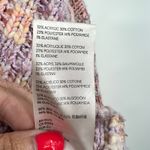 Free People confetti pullover cropped oversized snuggly pink sweater size small Photo 4