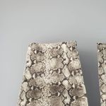 Chico's The Ultimate Fit Platinum Denim Crop Snake Print Jeans XL Photo 3