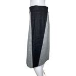 Classiques Entier  Skirt Womens 4 Gray A-Line Midi Career‎ Neutral Minimalist Photo 2