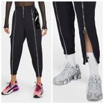 Nike  Sportwear Icon Clash Pants in Black Zippered Leg Pocket Detail Size M Photo 2