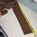 Pretty Little Thing NWT  Button Front Wide Leg Jumpsuit Chocolate Brown Size 12 Photo 10