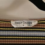 Bear Dance Ribbed Bodycon V-Neck Mini Dress Striped Long Sleeve Small Like New Photo 2