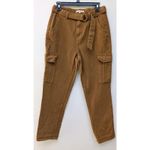 PacSun  Women's Pants Utility Cargo Rustic Belted Brown Denim Size 28 Photo 0
