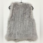 Club Monaco NWT  Authentic Marabou Feather Vest Medium Photo 2
