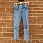 AGOLDE Toni Light Wash Denim Distressed Jeans Size 24 Photo 6