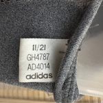 Adidas  Heather Gray Black Trim Mesh Racerback Sports Bra X Small Photo 10