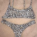 Cheeky Leopard Print Bikini SET White Size M Photo 0