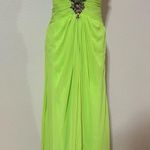 Sparkle 71272 Charteuse Green Strapless Beaded Chiffon Prom dress NEW 10 Photo 0