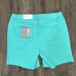 Cato Sz 18W Shorts Classic High Rise Women’s Shape Enhancing Curvy Stretch Teal Photo 2