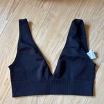 We Wore What Black V-Neck Seamless Bralette Photo 0