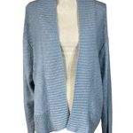 a.n.a . X-Large Cardigan Sweater Open Front Long Sleeve Stretch Puritan Blue New Photo 0