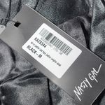 Nasty Gal  Collection Black Faux Leather Longline Trench Coat Jacket Women's‎ M Photo 8