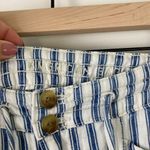 American Eagle  Striped Pants Cotton Coastal Women’s Size 6 Blue White Beach Photo 5