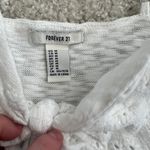 Forever 21 White Tie-front Tank Top Photo 2