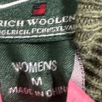 Woolrich  Sweater Womens Medium Green Turtleneck Ribbed Yoke Wool Blend Gorpcore Photo 7