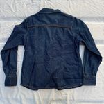 Telluride Clothing Co Denim Jean leather piping accent button up shirt Blue Size M Photo 1