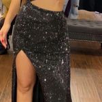 Sherri Hill  Black Cut Out Prom Dress Photo 3