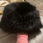 Slavic Girl peninsula Faux Fur Hat new Black Photo 3