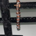 💙 Handcrafted Oriental Beaded Bracelet Brown Photo 0