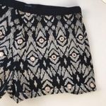 Forever 21 Black Silver Pink Mirrored Ikat Shorts Sz Small Photo 4