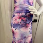 Jardin Vue Floral Strapless Maxi Dress Size Small. B21 Purple Photo 3