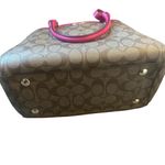 Coach  Mini Margot Signature Brown Pink Handbag Caryall Purse + Wallet Leather Photo 9