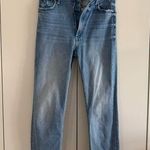 MOTHER high waisted rider ankle fray jeans Blue Size 27 Photo 0