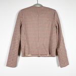 Rosetta Getty Houndstooth Woven Print Pattern Full Zip  Crewneck Zip Jacket XS Photo 3