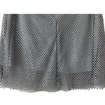 We Wore What NWT REVOLVE Silver Rhinestone Studded Mesh Net Mini Skirt 12 Silver Photo 9