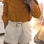 Anthropologie off the shoulder yellow top Photo 0