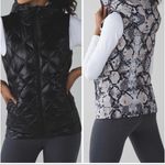 Lululemon The Fluffiest Reversible Down Vest Black Ziggy Snake, 2 Photo 1