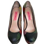 Betsey Johnson Ditan Multicolor Corset Pump Back Size 6 Photo 1