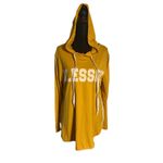Orange Kiss  Tunic T Shirt Long Sleeve Yellow Hoodie “Blessed” Sz 1X Loungewear Photo 3