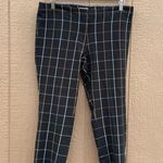 J.Jill Womens Pants Black Ankle Premium Bi Stretch Windowpane Plaid Size 12 Photo 1