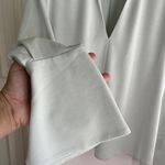 Rebecca Taylor ‎ Sand Washed Collared Shirt Blouse Light Sage Pullover, Size S Photo 3