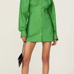 Nanushka Alyssa Mini Dress Green Womens Size XS Photo 10