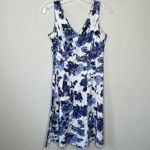 CHAPS ‎ Floral Blue Dress Photo 5