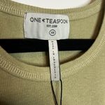 One Teaspoon NWT  Bamboo Logo Singlet - Sage Green Photo 6