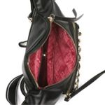 Love moschino NEW  Heart Chain Trim Black Belt Bag Photo 4